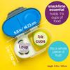 B.box (Bee Box) Small Capacity Lunch Box for Kids, Leak-Resistant, Fruit, Dishwasher Safe [Authentic B.box Product] [Snack Box]