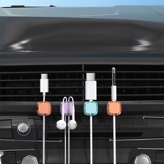 3/6Pcs Magnetic Cord Holder Adhesive Home Office Nightstand Desk Cable Organizer Wire Management Clip Phone Charging Cord Keeper