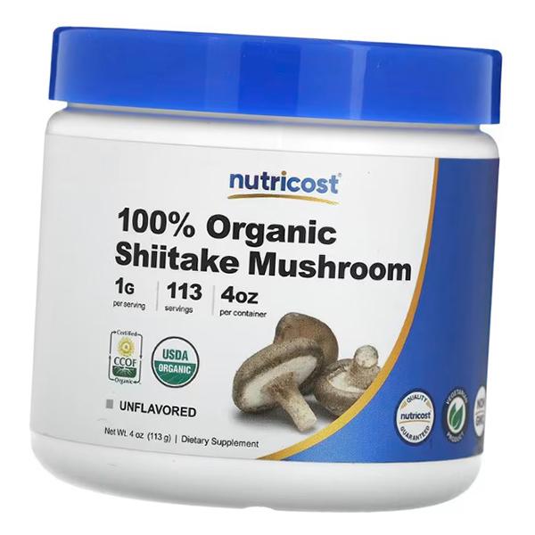 

Органический гриб шиитаке, 100% Organic Shiitake Mushroom, Nutricost 113г Без вкуса (71647035) 113g Unflavored