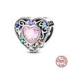 Original 100% 925 Silver Fire Dragon Beads Our Lady Of Cross Charms Fit 925 Bracelet DIY Jewelry Making Women's Gift
