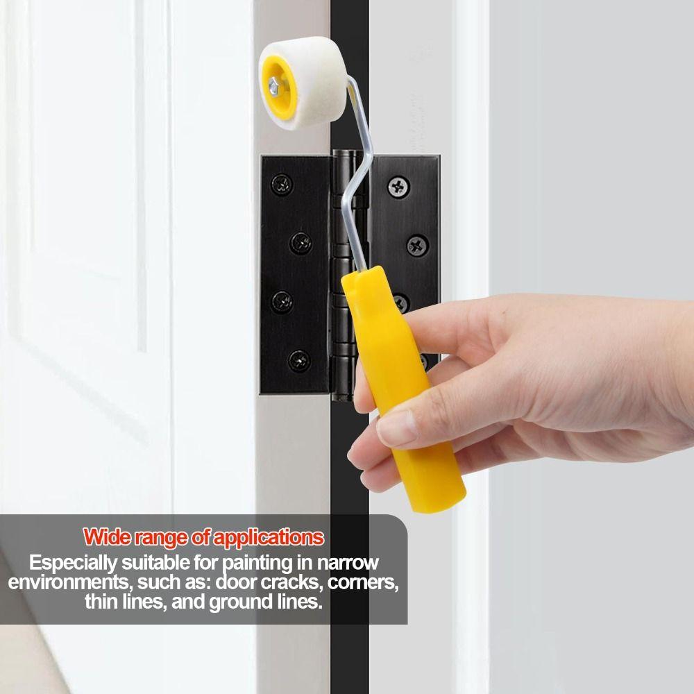 Plastic Mini Paint Rollers Ergonomic Design Small Paint Brushes High Quality Wool Roller Brush  DIY