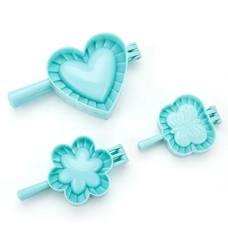 3 Model Heart Butterfly Flower Shape Dumpling Mold DIY Kitchen Dumplings Making Dough Press Pie Dumpling Mold Maker Tools