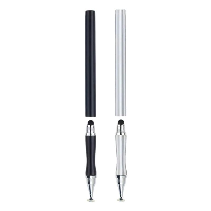 Ergonomic Grip 2 In 1 High Sensitivity Capacitive Touch Pen Sensitive Drawing Note Taking Comfortable for Tablets Phones
