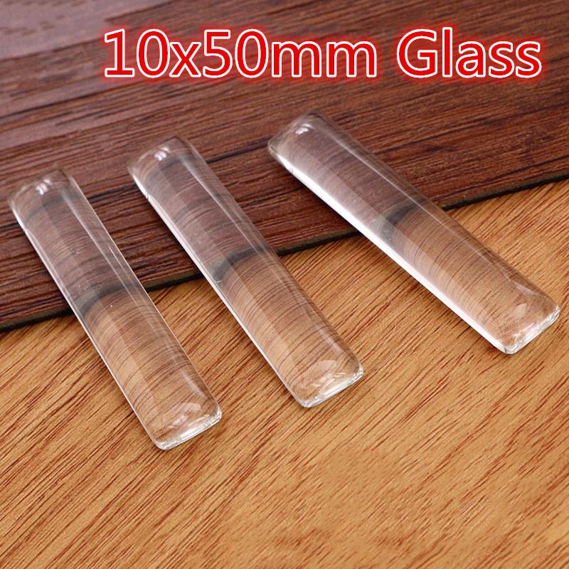 

5pcs 10x50mm inner size Rectangle Pendant Cabochon Blank Base Setting Bezel Tray DIY Necklace Jewelry Making Accessories