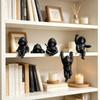 5 Stück Mini-Ninja-Ornamente Hängende Dekoration Kapuzenmann-Figur Niedliche Ninja-Statue Bücherregal