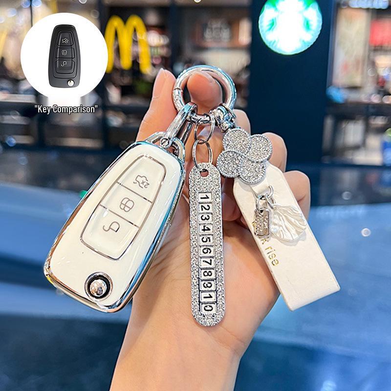 High-Grade Protective Key Shell for Ford Focus, Escort, and Kuga - Unisex
