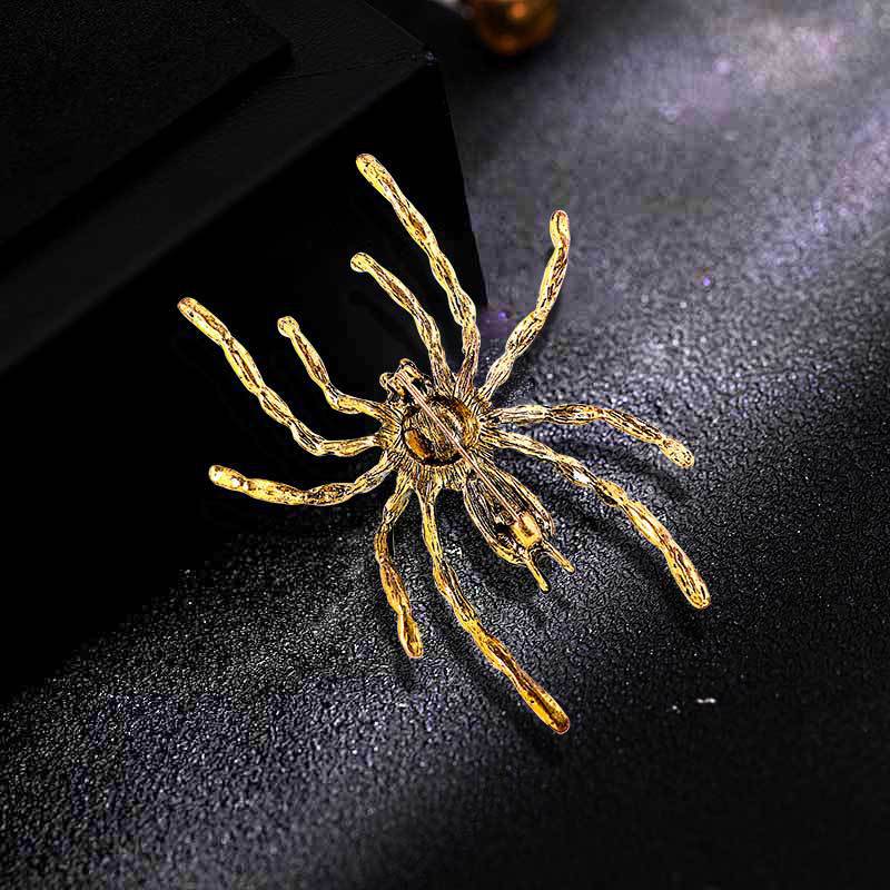 Personalized Exaggerated Big Spider Brooch Pin Men'S And Women'S Suit Accessories