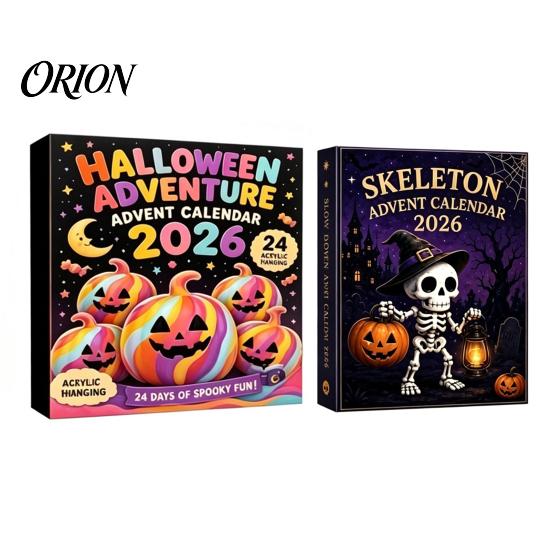 Halloween Party Entertainment Ghost Advent Calendar, 24 Day Countdown Box with Calendar Figurines, Spooky Collectible Toy Set for Kids, Favor