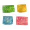 Glitter Rectangle Squeeze Toy Soft Stretchy Slow Rising Clear Rectangle Sensory Toy Anxiety Relief Stress Ball Classroom Prizes Party Favors