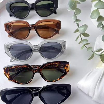 Fashion Female Sunglasses Cat Eye Shape Anti Reflective Vintage Style Sun Glasses for Women and Men UV Protection