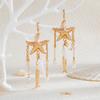 Boho Ozean Stil Quallen Seestern Jakobsmuschel Quaste Ohrringe Urlaub Silber Gold Farbe Imitationsperlen Kristall Lange Ohrringe Sommer Strand Schmuck Y2K