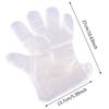 100 Stück Einweg-PE-Leere Handschuhe Fußabdeckungen Transparente Schuhabdeckung Paraffinbad Peeling Fuß- und Handmasken Therapiebeutel
