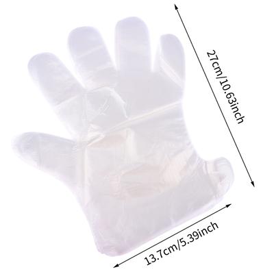100 Bucăți Mănuși PE Goale De Unică Folosință Huse Pentru Picioare Huse Transparente Pentru Pantofi Pungi Terapie Mască Exfoliantă Pentru Picioare și Mâini Baie cu Parafină