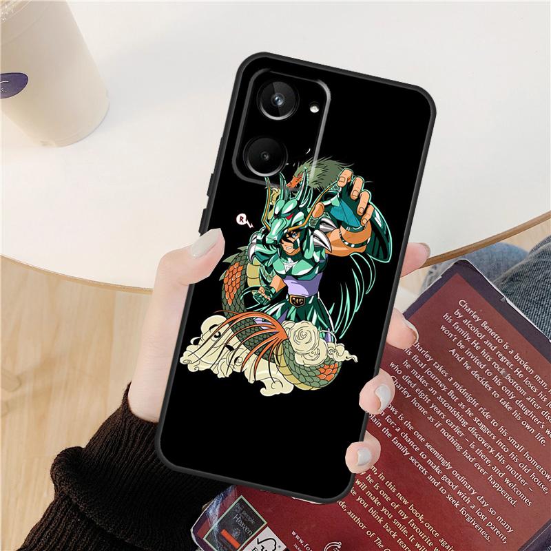 

Saint Seiya Shiryu Case For Realme C61 C67 C53 C55 C75 C51 C21Y C25S GT 6 6T 5 GT7 Pro 10 11 12 13 14 Pro Plus Realme C51