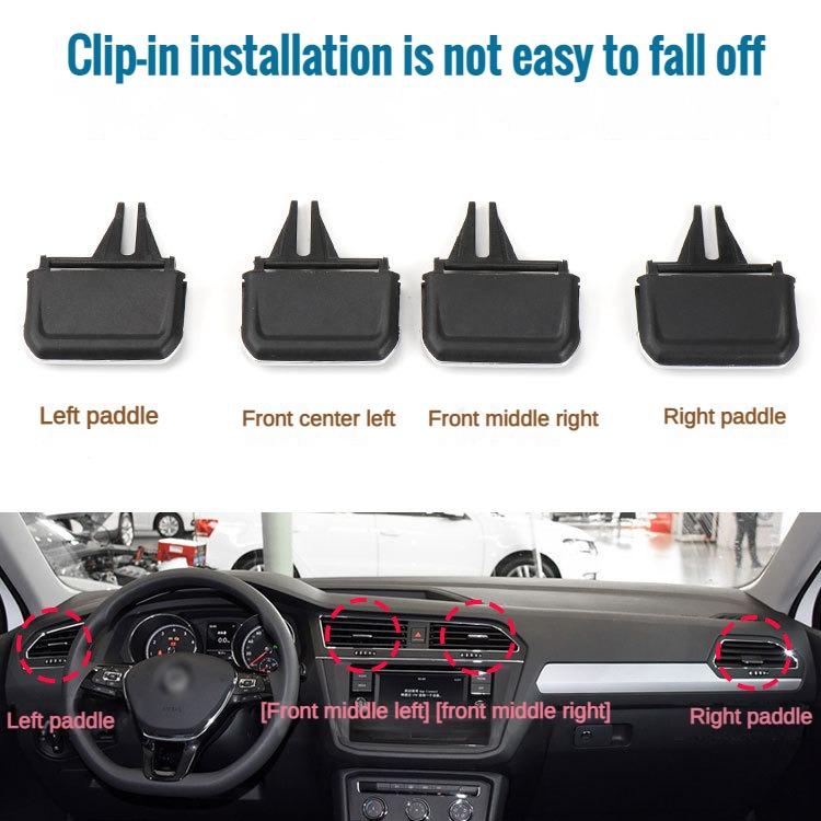 Suitable for 17-21 New Volkswagen Tiguan Air Conditioning Vent Paddles and Car Wind Direction Adjustment Buckle Accessories