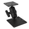 Double Socket Arm Aluminum Alloy with 1.5inch C Size Ball Adapter Double Ball Mount for Tablet Cell Phone Fish Finder