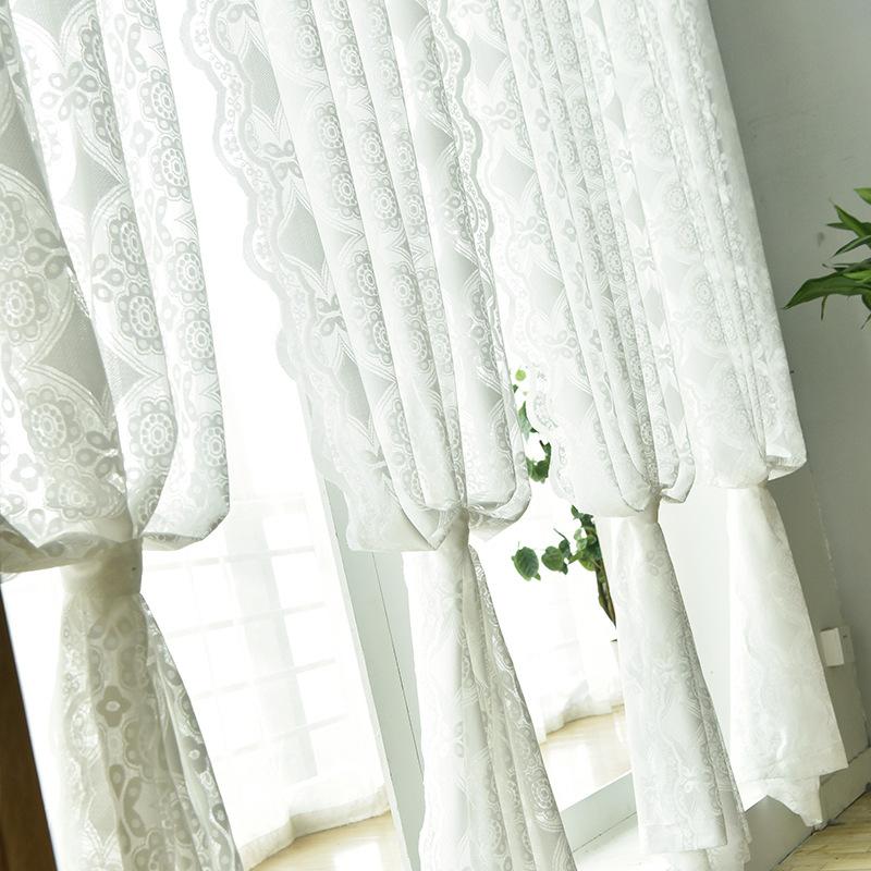 Lace Curtain Finished Screen Curtain, Coffee Shop Hotel Finished Window Screen
