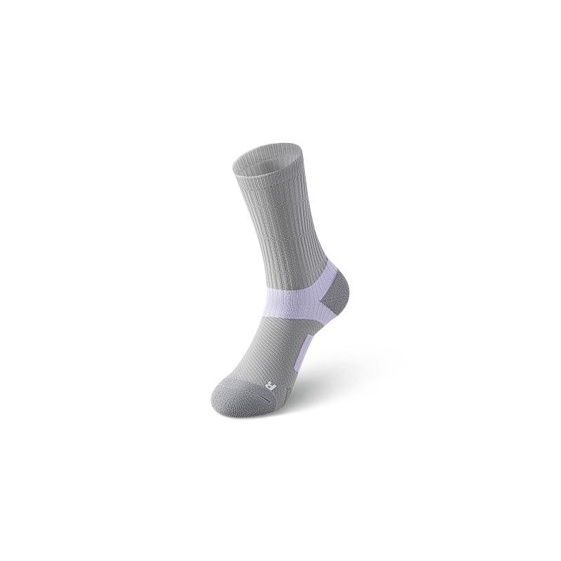 Women's Mid-Calf Terry Sports Socks - Sweat & Shock-Absorbent, Ideal for Spring & Autumn Running and Badminton