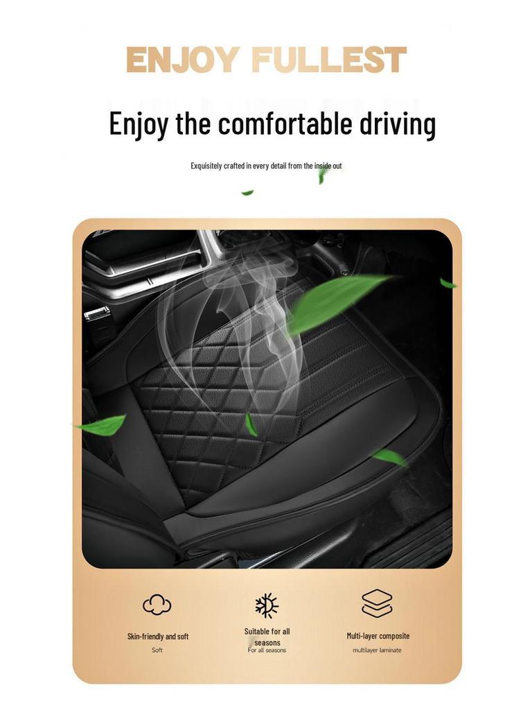 All-Season Leather Car Seat Cushions for Wuling Yangguang Two-Seater