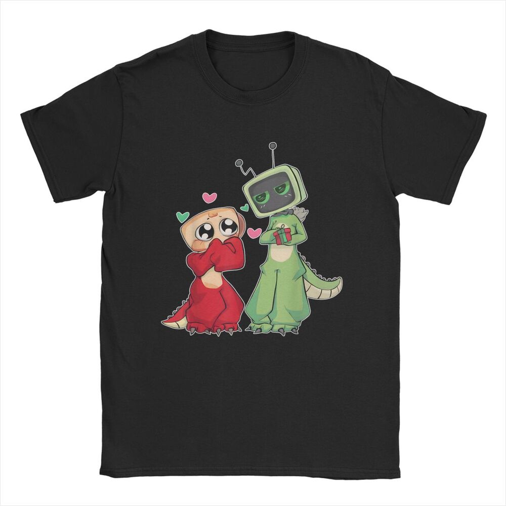 

Хіпстерська футболка Vee And Shelly From Dandy s World для чоловіків З круглим вирізом Бавовняні футболки Мультяшні футболки з коротким рукавом 6XL сувенірна продукція S