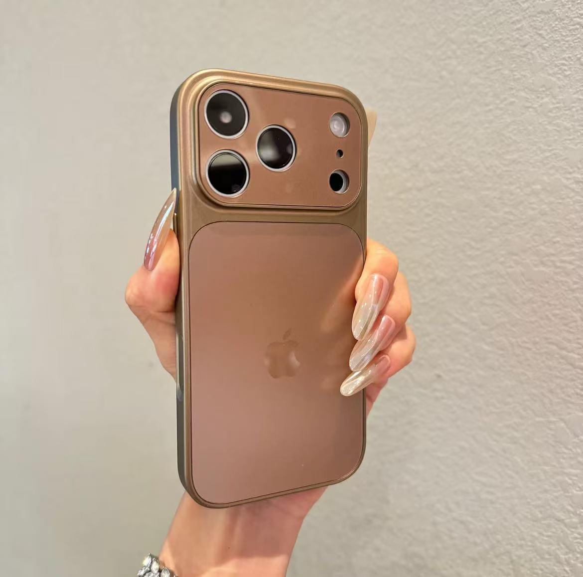 

Матовий помаранчевий захисний чохол «Зоряний Всесвіт» для iPhone 13/14/15/16 Pro Max - Сумісний з Miaobian 17 iPhone 17 Air