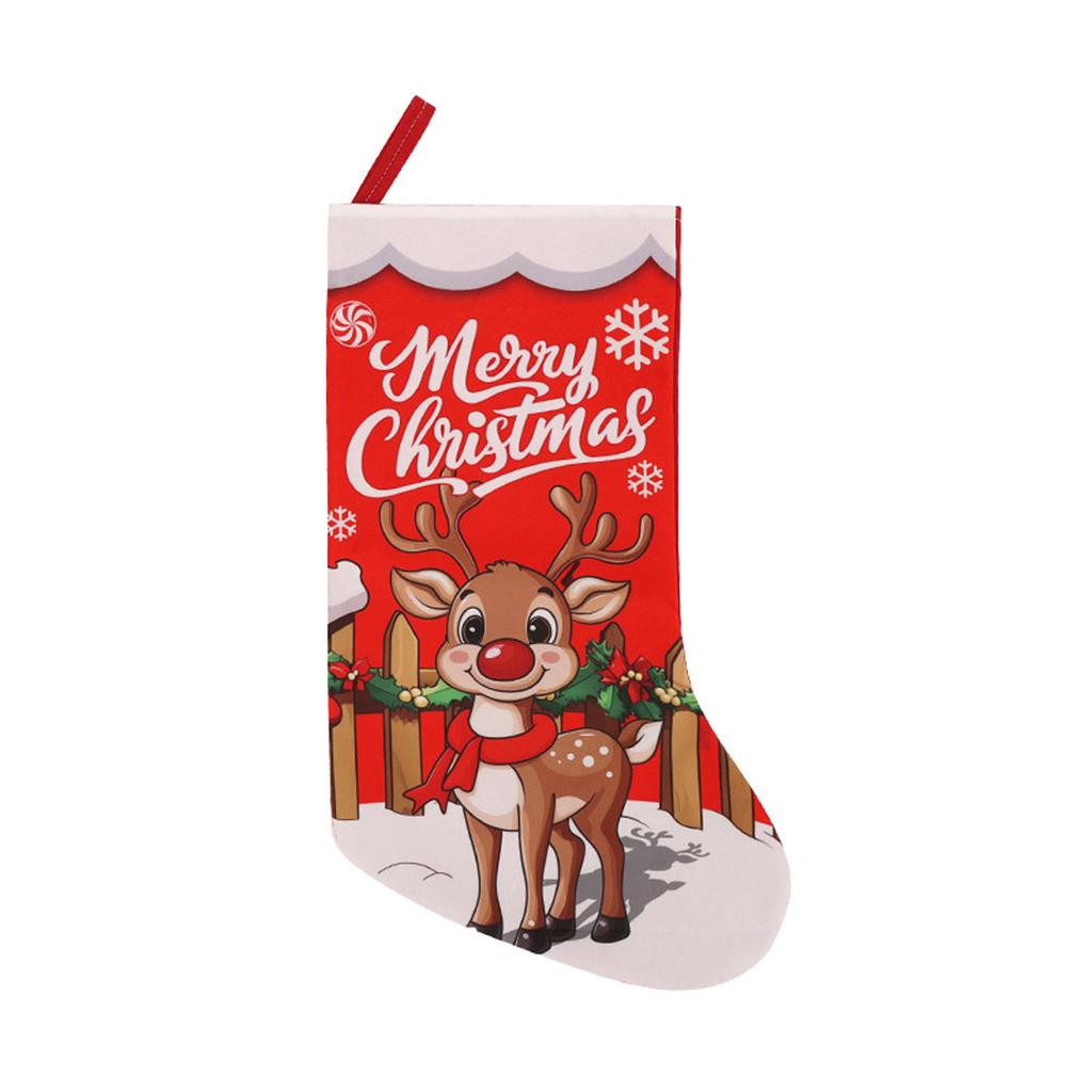 Christmas Stocking Gift Bag Children's Candy Bag Christmas Tree Fireplace Decoration Pendant