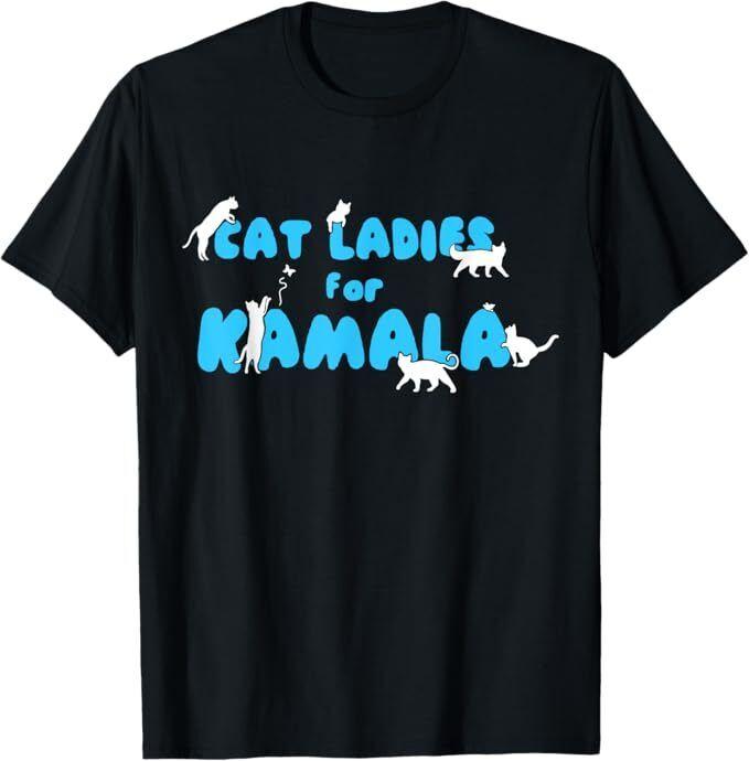 Cat Ladies for Kamala T-Shirt, Size S-5XL