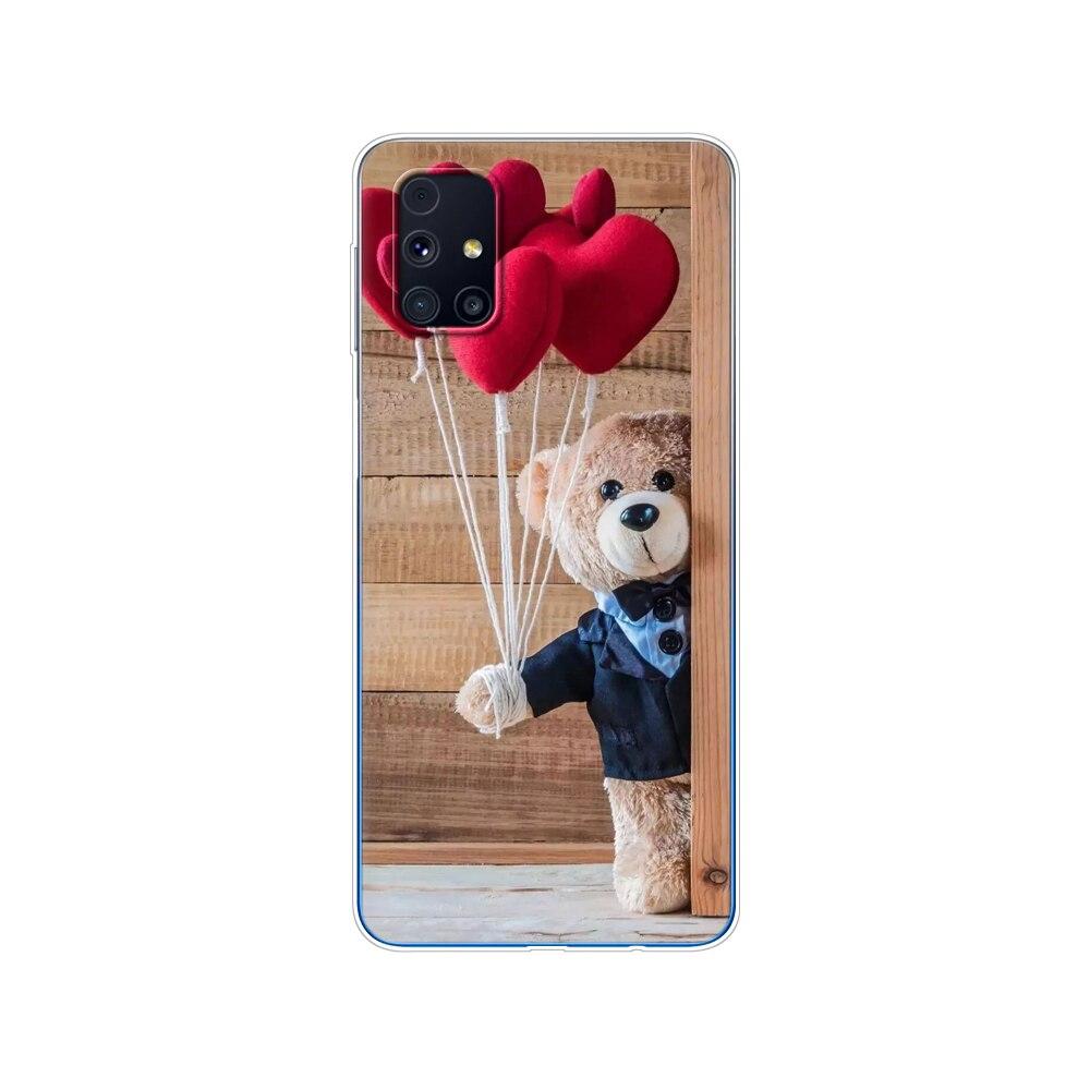 Für Samsung M31s Hülle 6.5 Tpu Weiches Silikon Rückseite Handyhülle Für Galaxy M31S M 31S m317f m317 Funda Winter Schnee Weihnachten