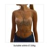 Beaded Body Chain Bra Multilayer Beads Chest Chains Body Accessories Jewelry for Women Girls Nightclub Raves Body Jewel