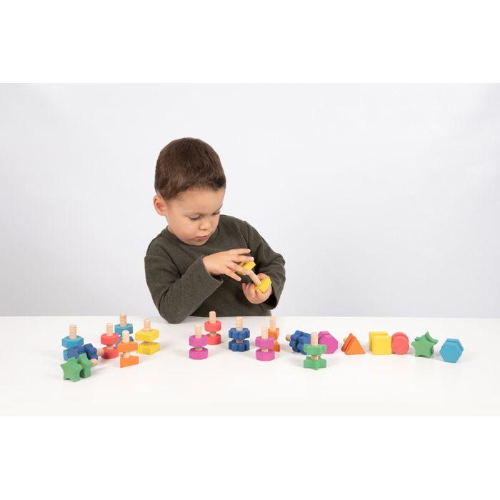 Écrous Et Boulons En Bois TickiT Rainbow