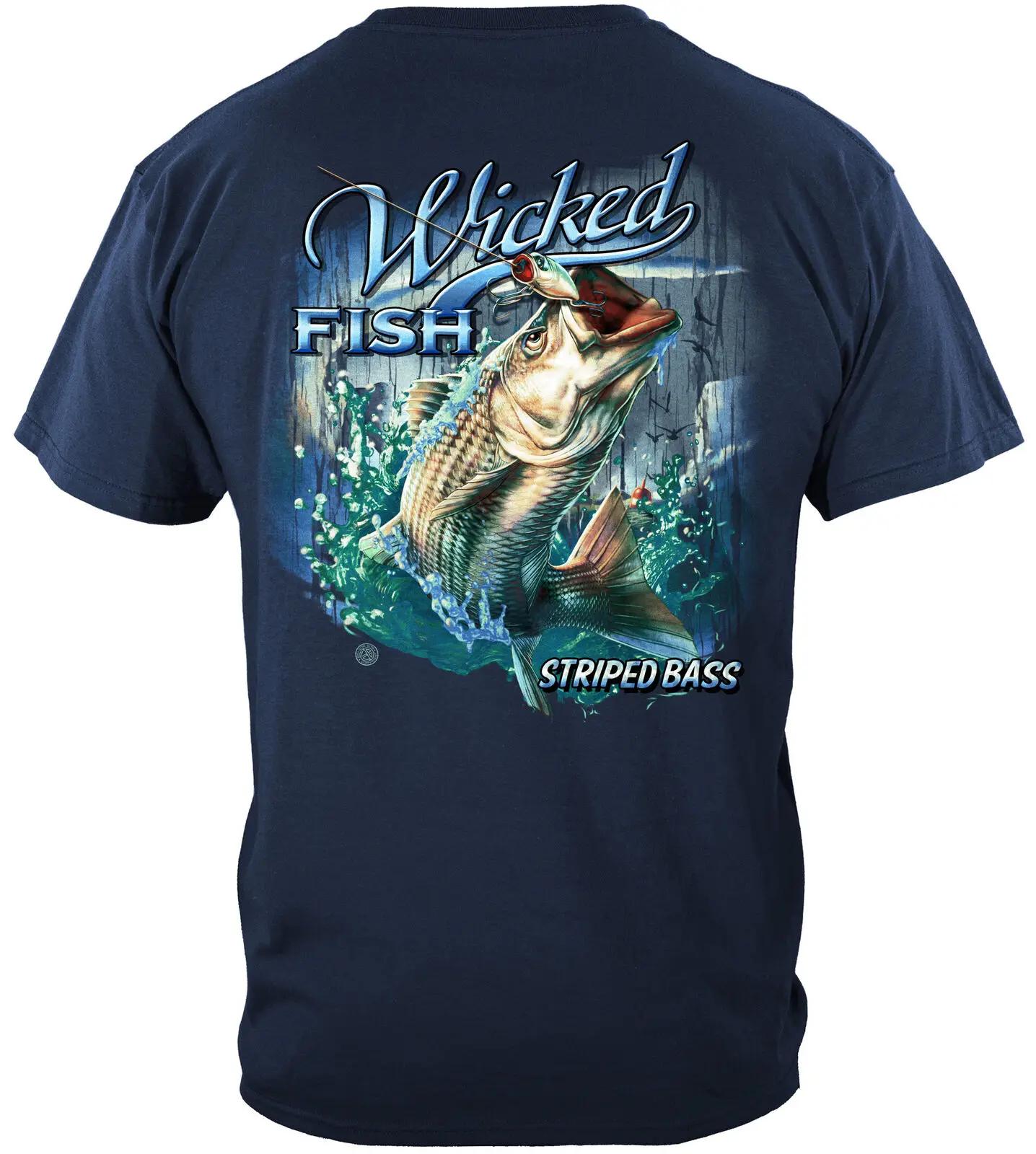 

Striped Bass with Popper Air Born Fashion Fishing Angler Gift TShirt Summer Cotton Short Sleeve ONeck Mens T Shirt New S3XL 4XL