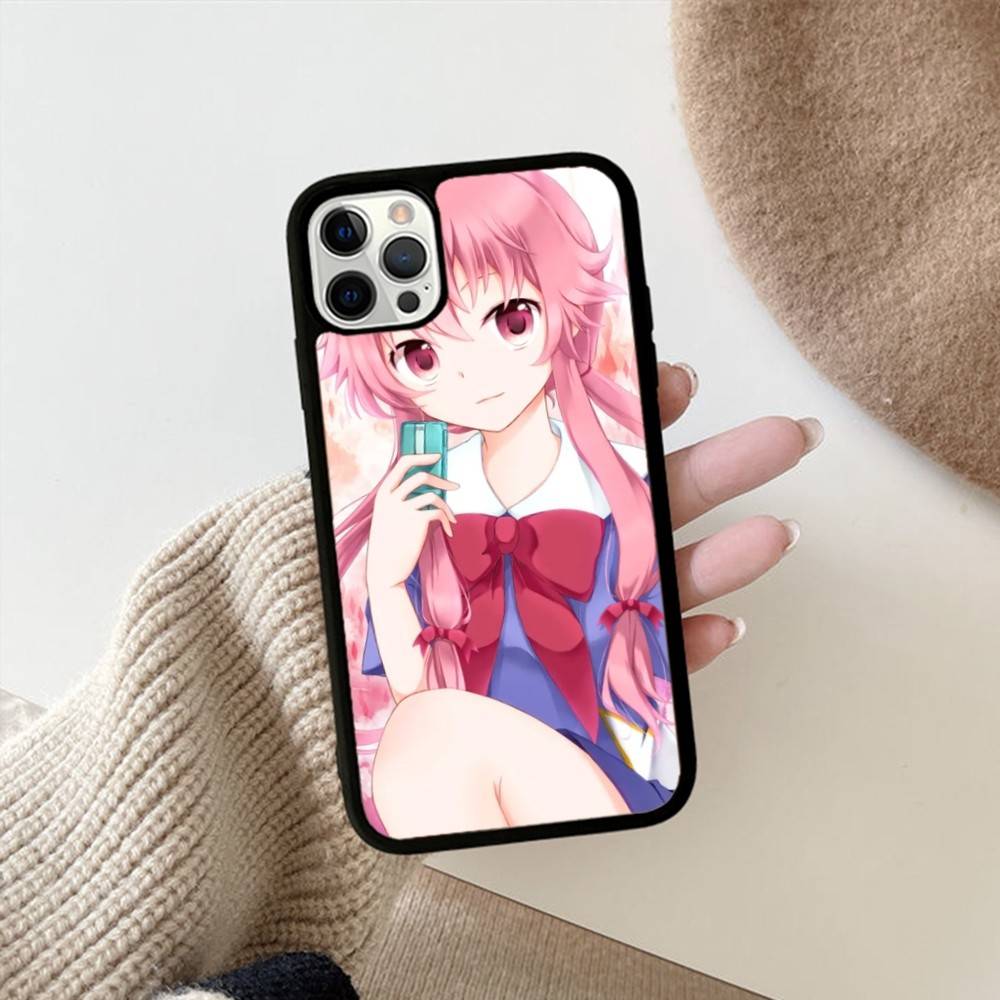 Anime Future Diary Phone Case For Iphone 11 12 13 14 15 Pro Max 17 16 Plus Hard PC+TPU Back Cover