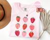 Comfort Colors® Summer Strawberry T-Shirt, Cottagecore Summer Berries Tee, Strawberry Aesthetic Shirt, Gardening Gifts, Mothers Day Gift