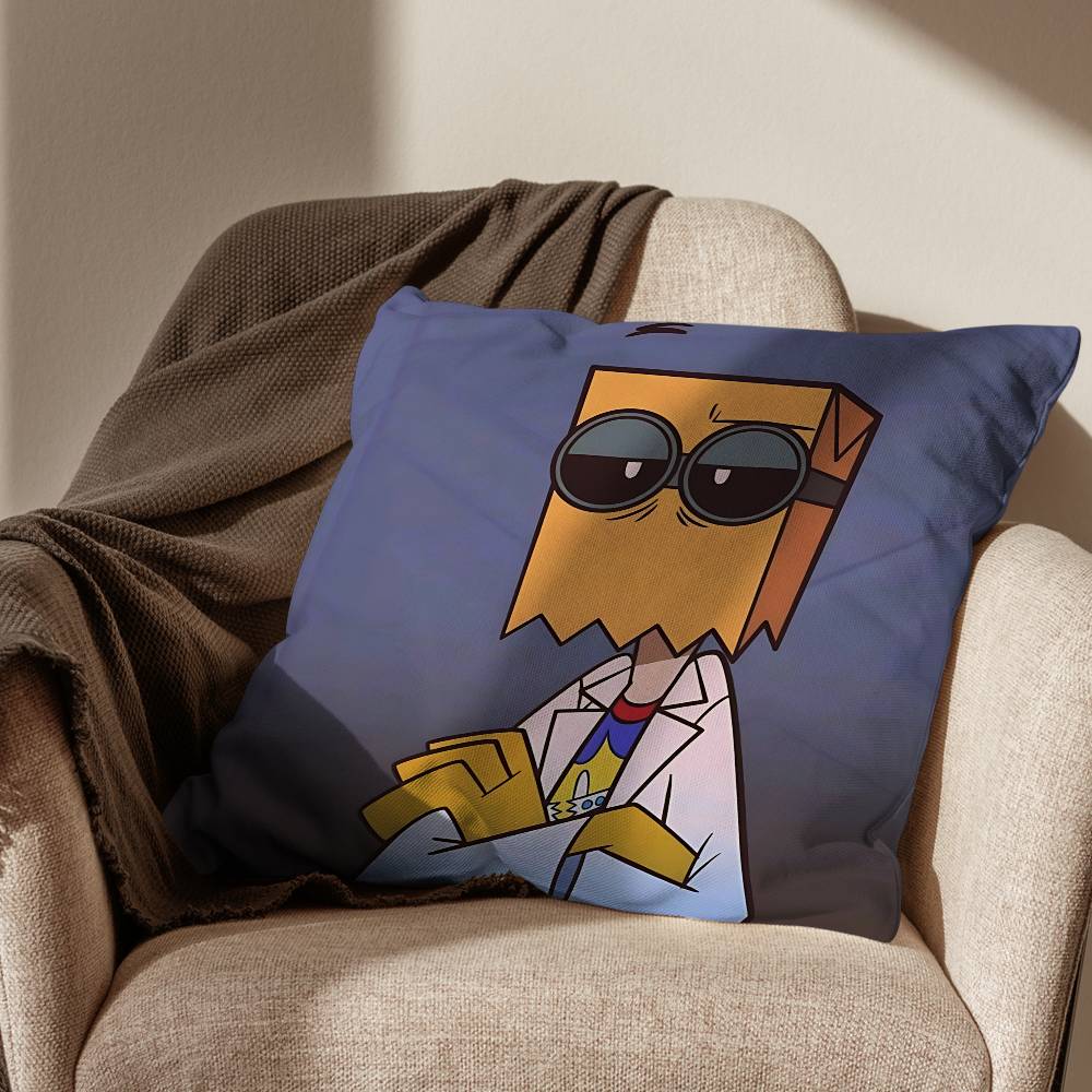 Dr Flugslys Villainous Black Hat Cushion Cover Suitable For Sofa Car Bedroom Office Cushions Decorative Pillow Case