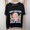 Make Christmas Great Again Donald Trump Shirt Herren Extra Groß Schwarz Grafik