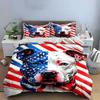 Dog with American flag. Bedding sets Duvet cover sets Duvet covers Pillowcases(1 * Duvet Cover 2 * Pillowcases without duvet insert)