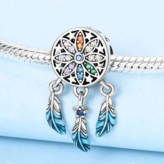 Drömfångare Kopparpärla Passform Armband Berlock Tillverkning Kvinna Smycken