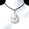 Factory Price High Quality Crystal Stone Water Drop Pendant Amethyst Tiger Eye for DIY Necklaces Jewelry Making