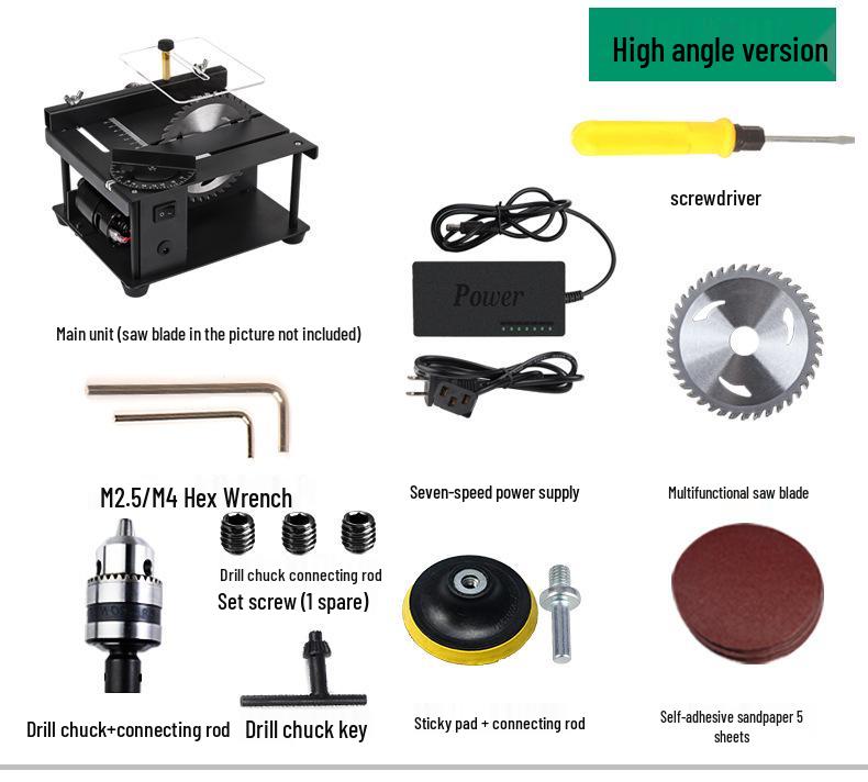Mini Precision Table Saw - Portable Multifunction Chainsaw for Household Woodworking and Sliding Cuts