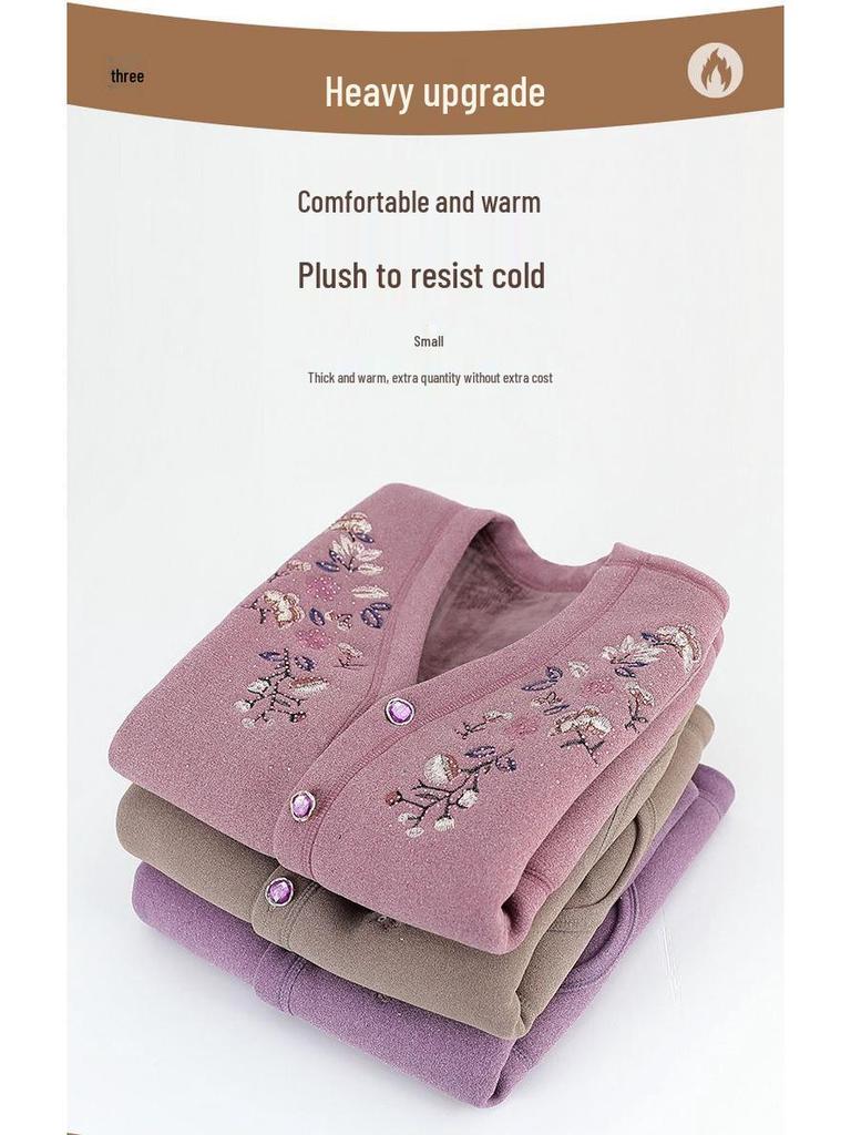 Chaleco para Mujer con Forro Polar para Otoño/Invierno - Ropa de Abrigo Acogedora para Abuelas y Mamás