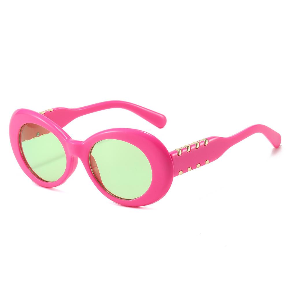 JYL Oval Gradient Sunglasses Women Korean Multi-Color Trendy / 18039