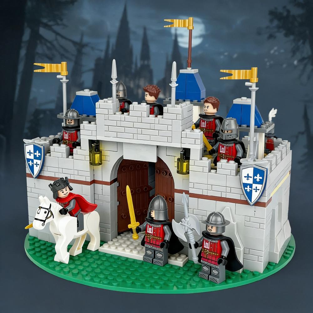 

Середньовічний Лицарський Замок MOC Військові Міні Фігурки Аксесуари Конструктор Будівельні Блоки Цеглинки Іграшки для Хлопчика Подарунок