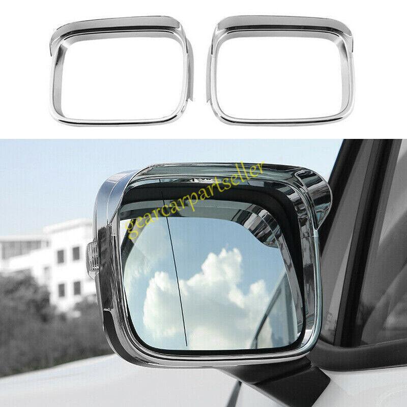 For Jeep Renegade 15-2023 Bright Chrome Rear View Mirror Frame Molding Trim