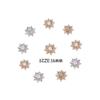 10PCS 16MM Craft Hairpin Accessories Flatback Apparel Sewing Rhinestone Button Snowflake Buttons Pearl Buckle