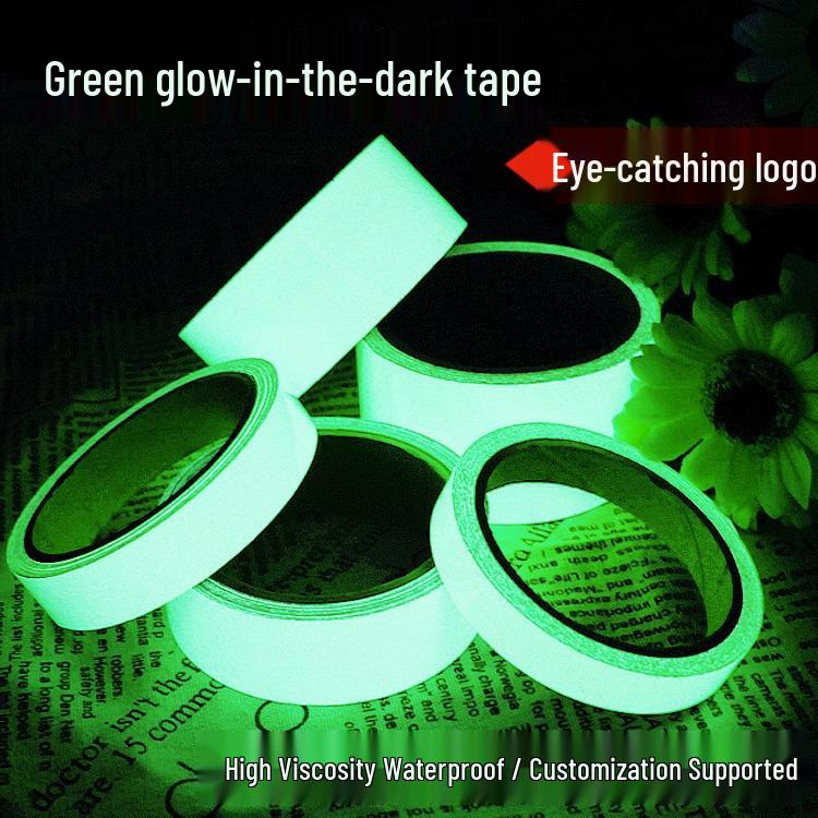 

High-Adhesion Luminous Anti-slip Stair and Tile Floor Decorative Tape 1cm Width * 3m Length; Luminous