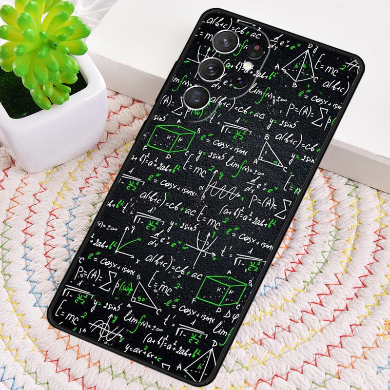 Science Math Physics Formulas Phone Case For Samsung Galaxy note 10 pro S26 S25 S24 S23 S22 Ultra Plus S21 FE S20 Cover