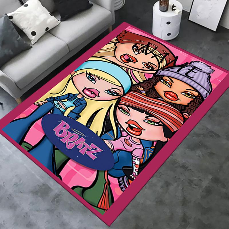 Fashion, Style, Bratz Office Carpet Soft Polyester Entrance Carpet Washable Non slip Machine Washabl