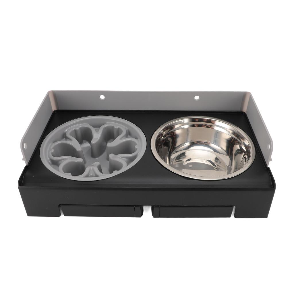 Boluri pentru câini înălțate, rezistente la mizerie, reglabile, suport înălțat pentru boluri pentru câini, protecție pentru gât, hrănitor pentru câini antiderapant