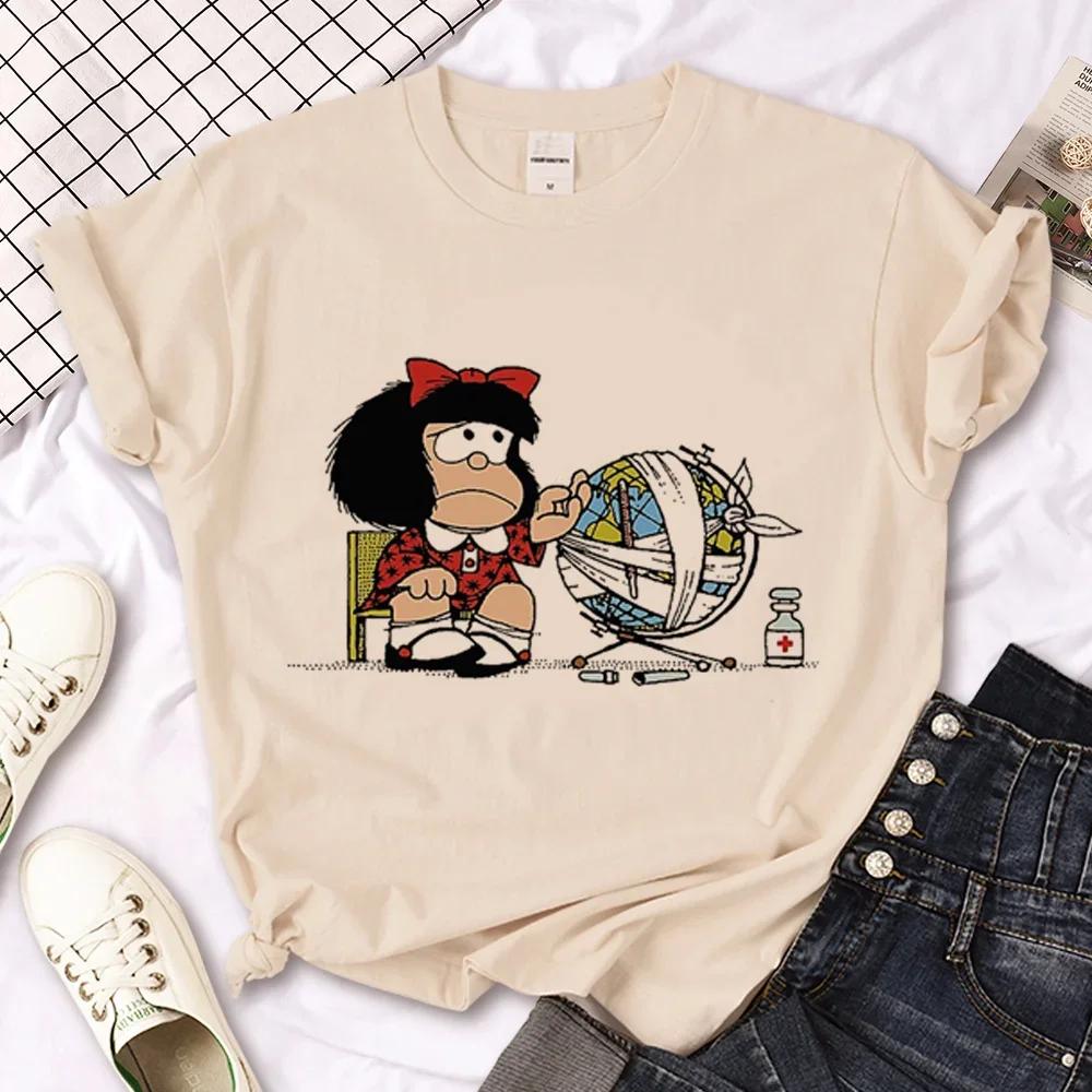 Mafalda Tshirt Women Graphic Tee feUnisex Unisexga Harajuku Clothes Womens Tshirt