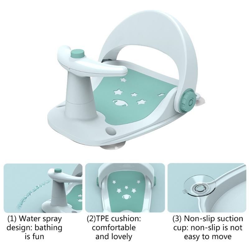 Foldable Bath Chair Versatile Baby Bath Solution Portable Baby Bathtub Aid for Babies Convenient Bathing Experience